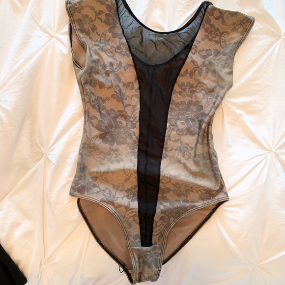 American Apparel Mesh Middle Bodysuit - Picture 2 of 4